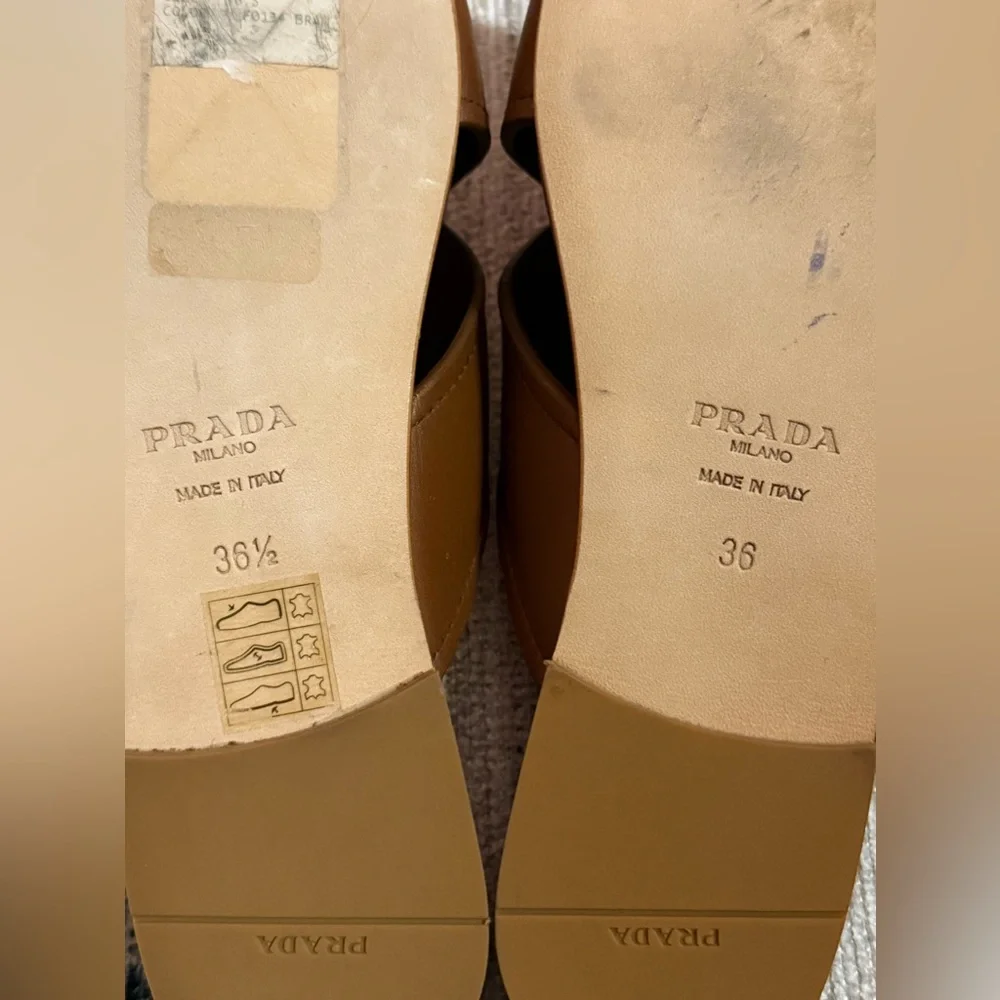 Prada Leather Buckle Crossover Sandals - Picture 7 of 8